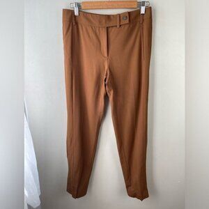 Gerard Darel Paris women’s golden brown mid rise wool blend pant size FR 36 US 4